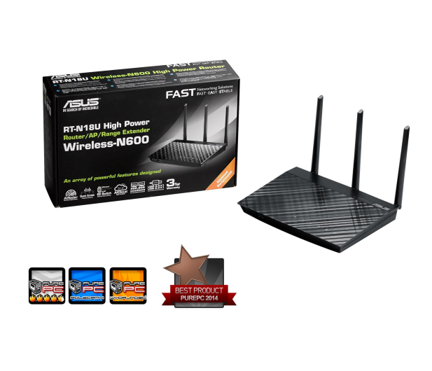 ASUS RT-N18U (600Mb/s b/g/n, 2xUSB 3G/4G) - 202026 - zdjęcie 5